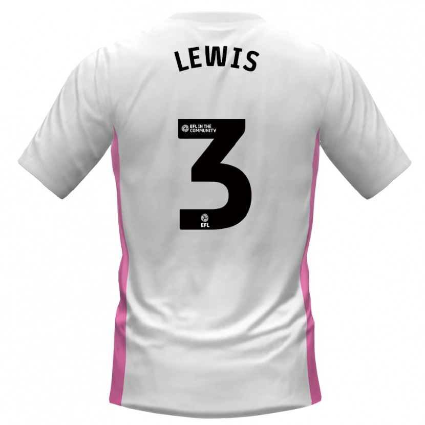 Danxen Men Adam Lewis #3 White Red Away Jersey 2025/26 T-Shirt