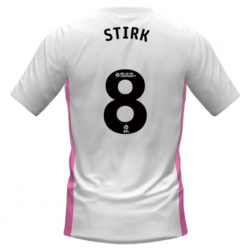 Danxen Men Ryan Stirk #8 White Red Away Jersey 2025/26 T-Shirt