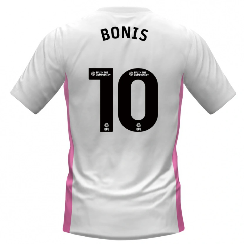 Danxen Men Lee Bonis #10 White Red Away Jersey 2025/26 T-Shirt