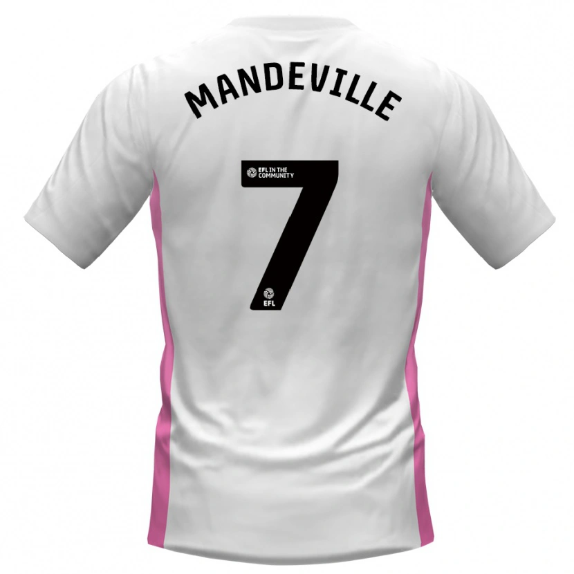 Danxen Men Liam Mandeville #7 White Red Away Jersey 2025/26 T-Shirt
