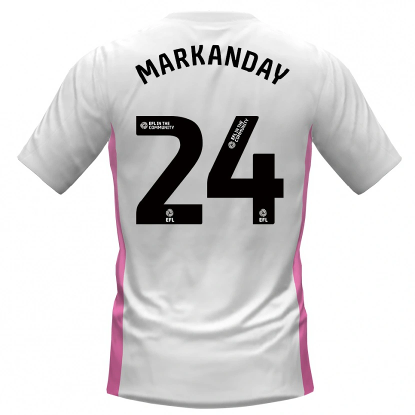 Danxen Men Dilan Markanday #24 White Red Away Jersey 2025/26 T-Shirt