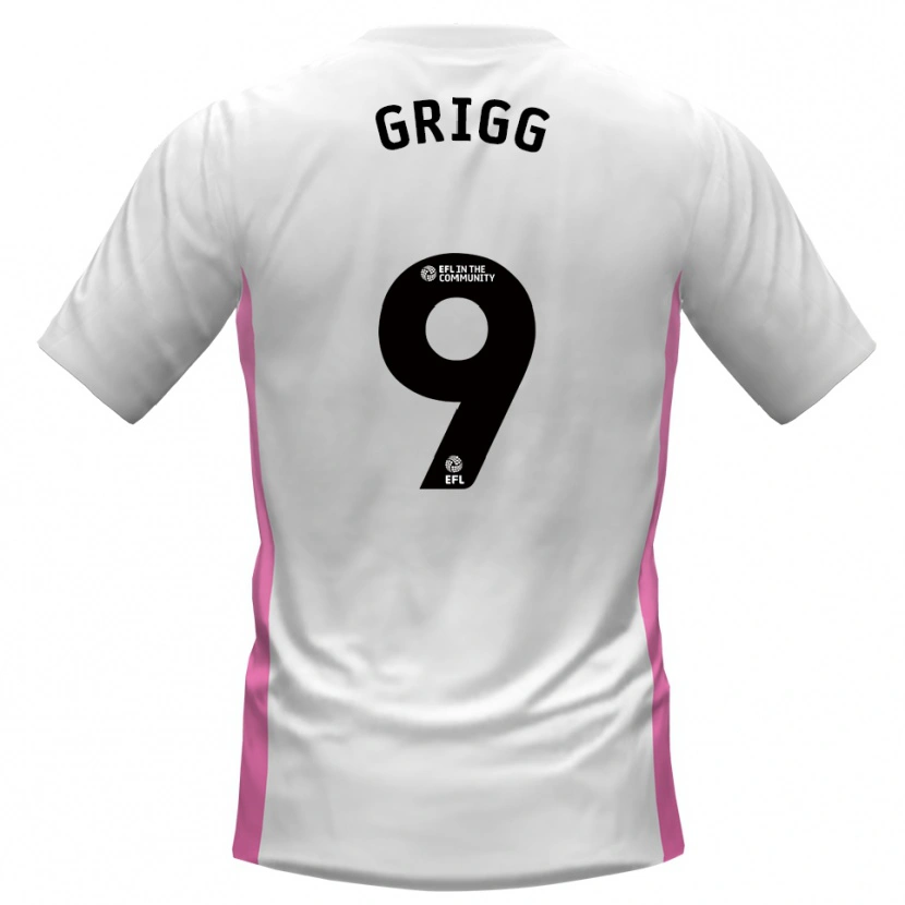 Danxen Men Will Grigg #9 White Red Away Jersey 2025/26 T-Shirt