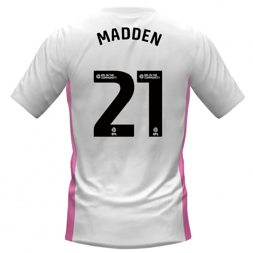 Danxen Men Paddy Madden #21 White Red Away Jersey 2025/26 T-Shirt