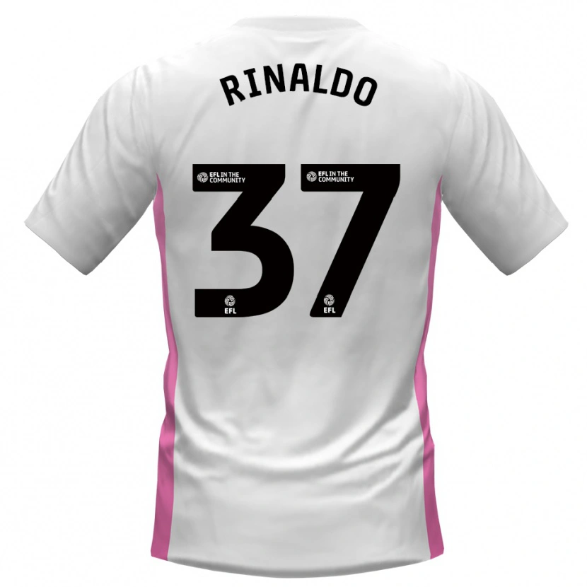 Danxen Men Ashton Rinaldo #37 White Red Away Jersey 2025/26 T-Shirt