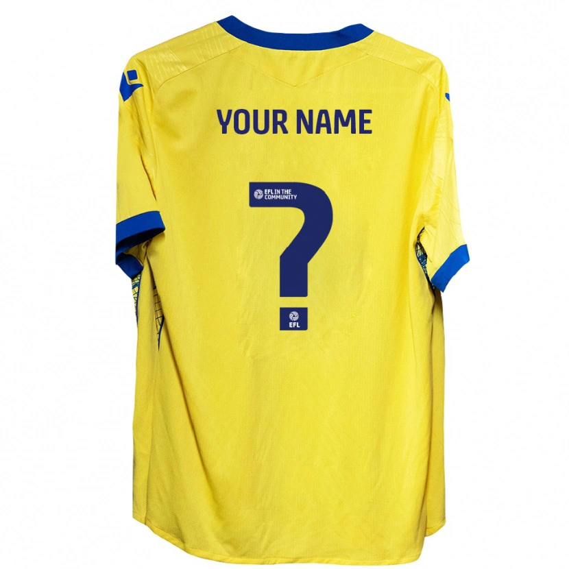 Danxen Men Your Name #0 Yellow Blue Away Jersey 2025/26 T-Shirt