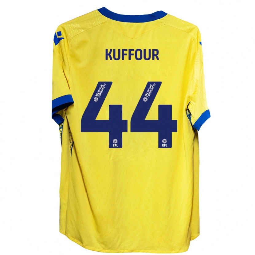 Danxen Men Samuel Kuffour Jr. #44 Yellow Blue Away Jersey 2025/26 T-Shirt