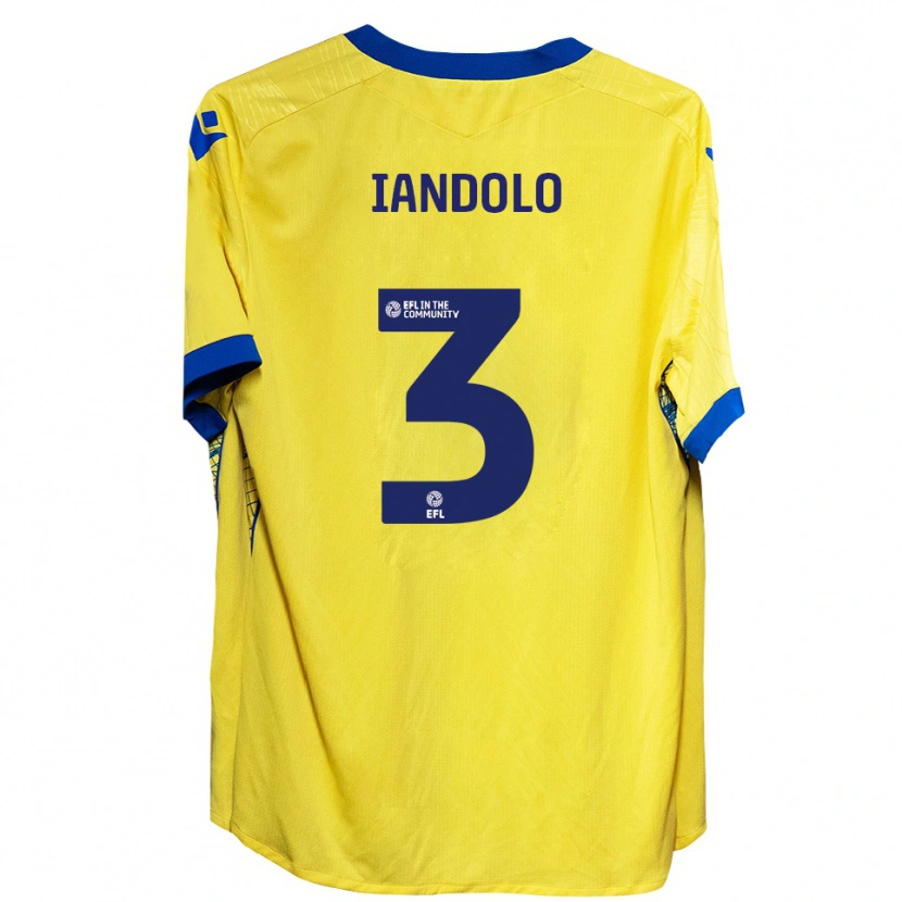 Danxen Men Ellis Iandolo #3 Yellow Blue Away Jersey 2025/26 T-Shirt
