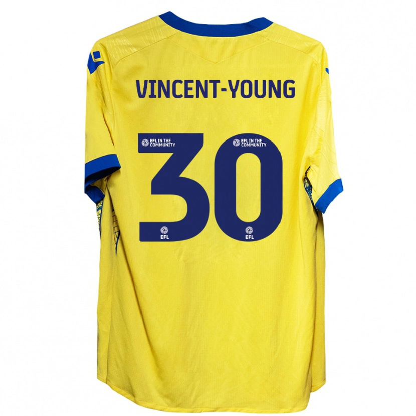 Danxen Men Kane Vincent-Young #30 Yellow Blue Away Jersey 2025/26 T-Shirt