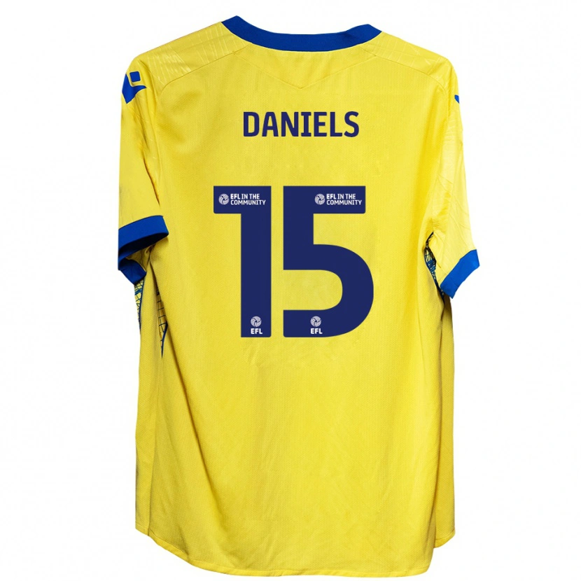 Danxen Men Learna Daniels #15 Yellow Blue Away Jersey 2025/26 T-Shirt
