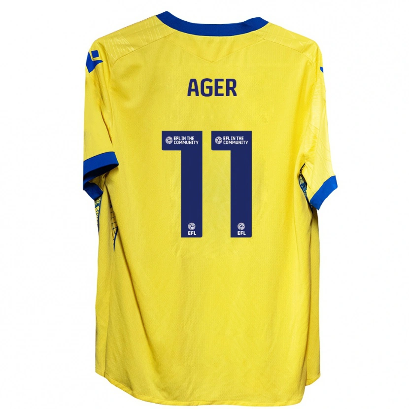 Danxen Men Emily Ager #11 Yellow Blue Away Jersey 2025/26 T-Shirt