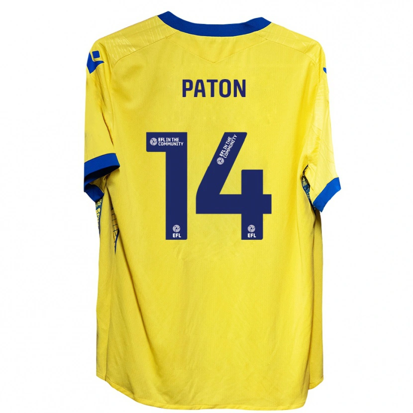 Danxen Men Karys Paton #14 Yellow Blue Away Jersey 2025/26 T-Shirt