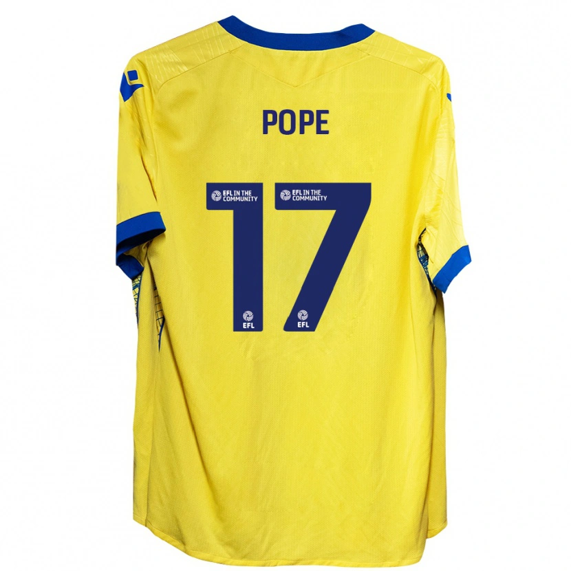 Danxen Men Leah Pope #17 Yellow Blue Away Jersey 2025/26 T-Shirt