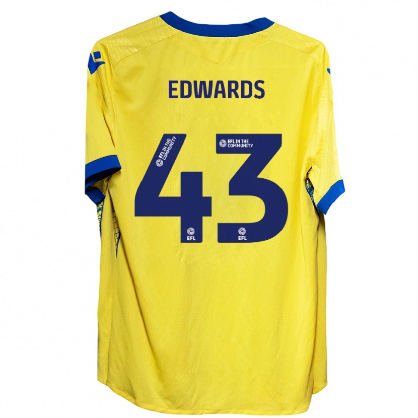Danxen Men Frankie Edwards #43 Yellow Blue Away Jersey 2025/26 T-Shirt