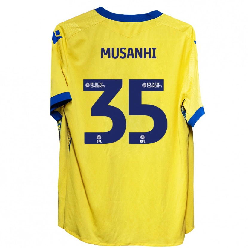 Danxen Men Kurai Musanhi #35 Yellow Blue Away Jersey 2025/26 T-Shirt