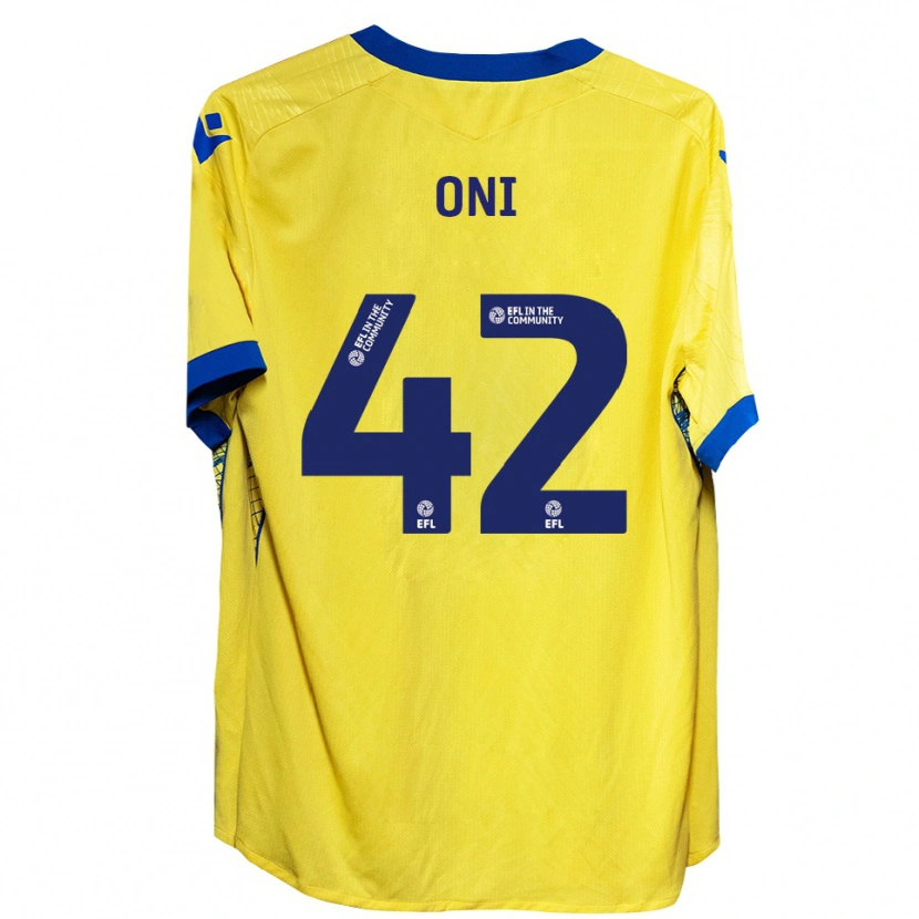 Danxen Men Milton Oni #42 Yellow Blue Away Jersey 2025/26 T-Shirt