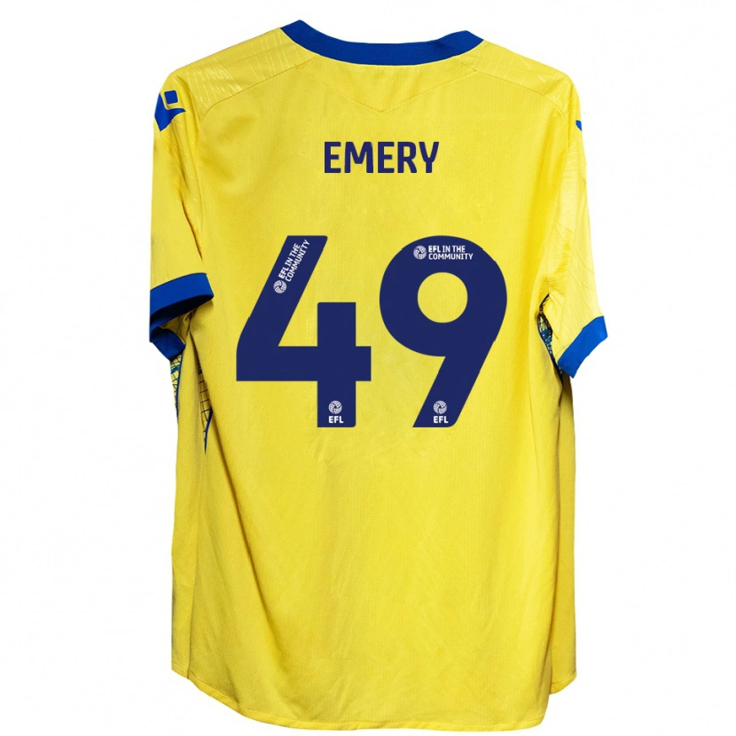 Danxen Men Lennox Emery #49 Yellow Blue Away Jersey 2025/26 T-Shirt