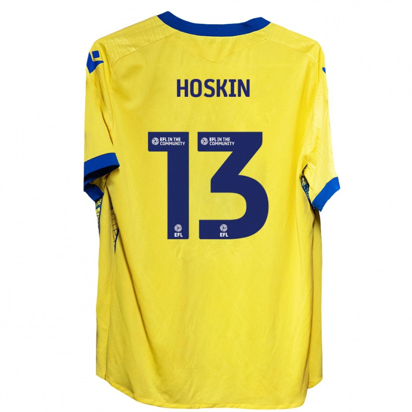 Danxen Men Owen Hoskin #13 Yellow Blue Away Jersey 2025/26 T-Shirt