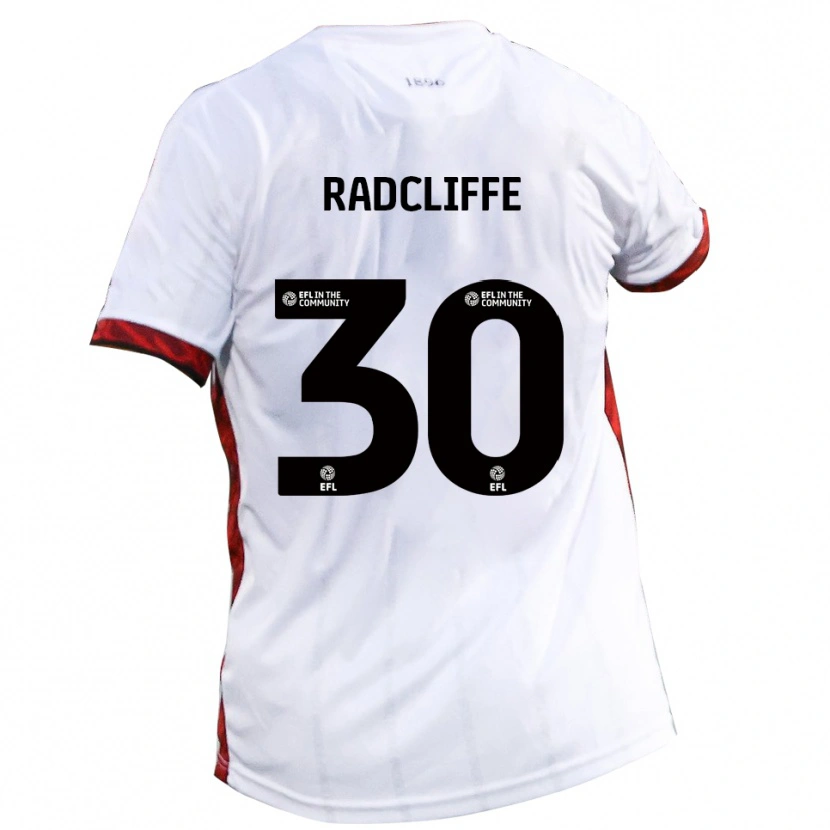 Danxen Men Ben Radcliffe #30 White Red Black Away Jersey 2025/26 T-Shirt