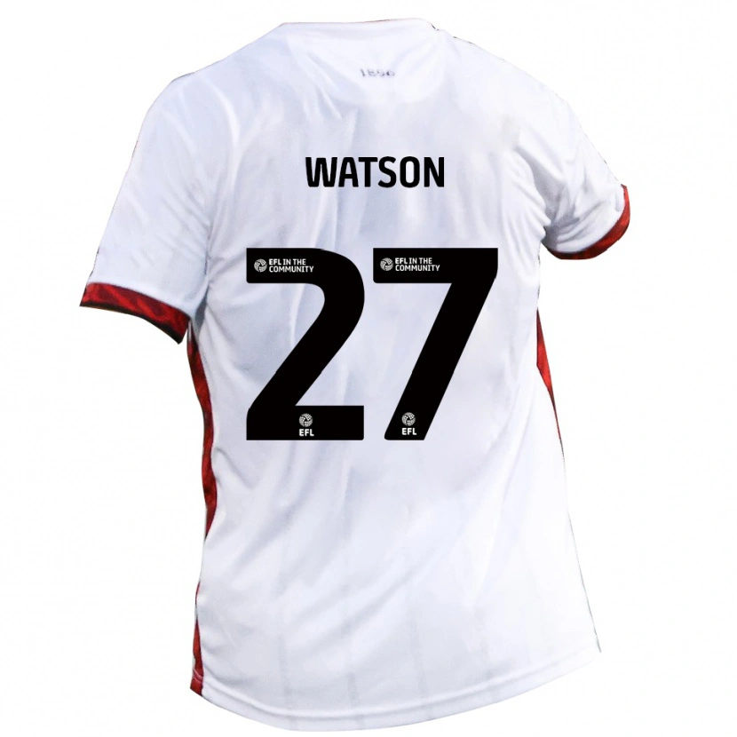 Danxen Men Louie Watson #27 White Red Black Away Jersey 2025/26 T-Shirt