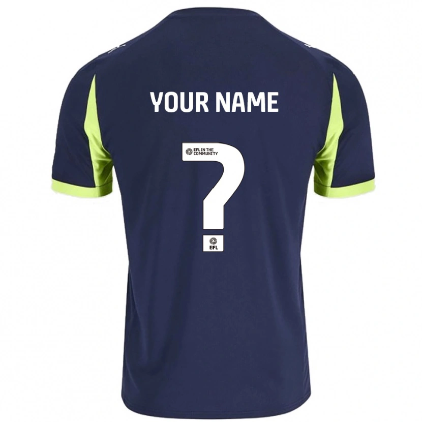 Danxen Men Your Name #0 Navy Fluorescent Green Away Jersey 2025/26 T-Shirt