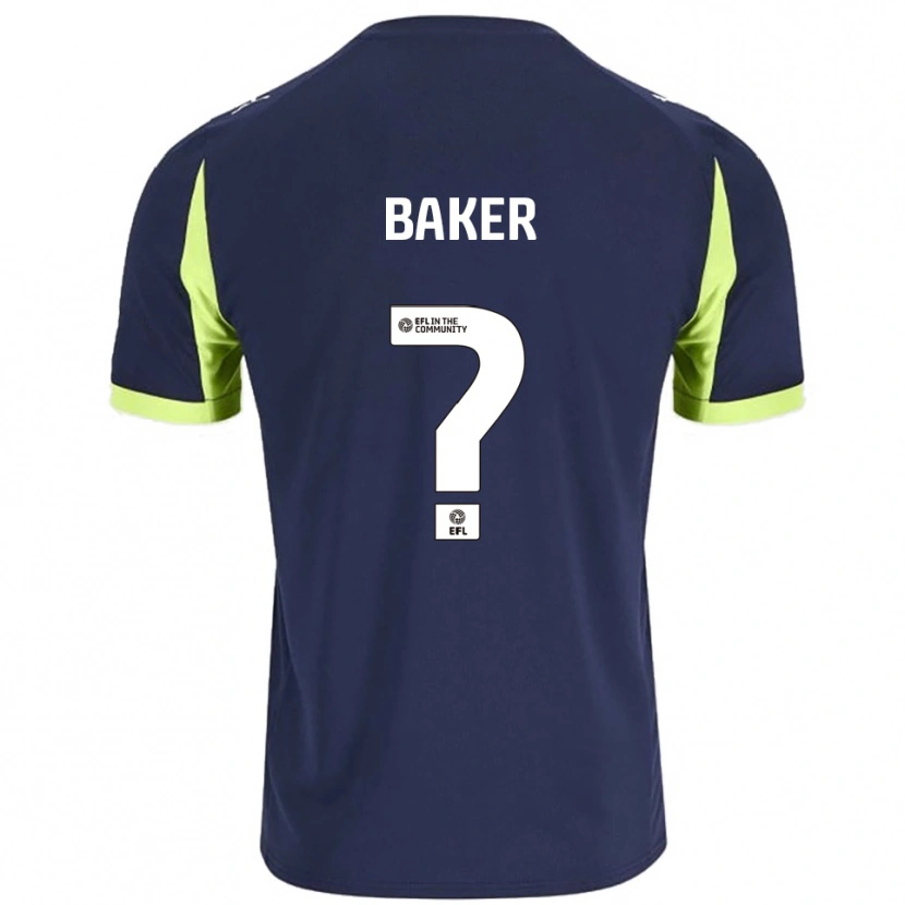 Danxen Men Billy Baker #0 Navy Fluorescent Green Away Jersey 2025/26 T-Shirt