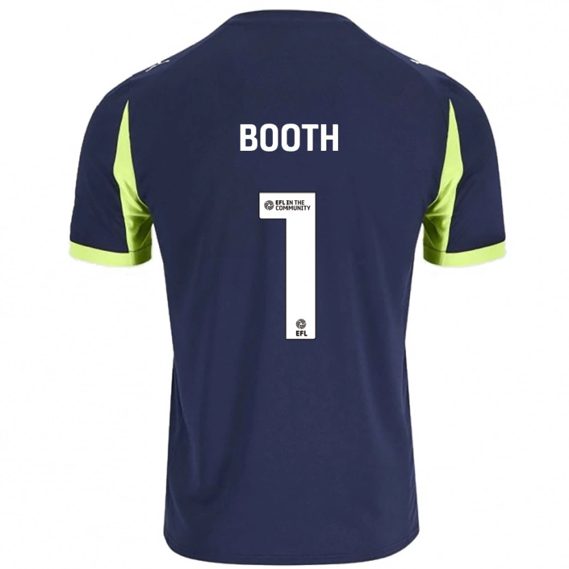 Danxen Men Tom Booth #1 Navy Fluorescent Green Away Jersey 2025/26 T-Shirt