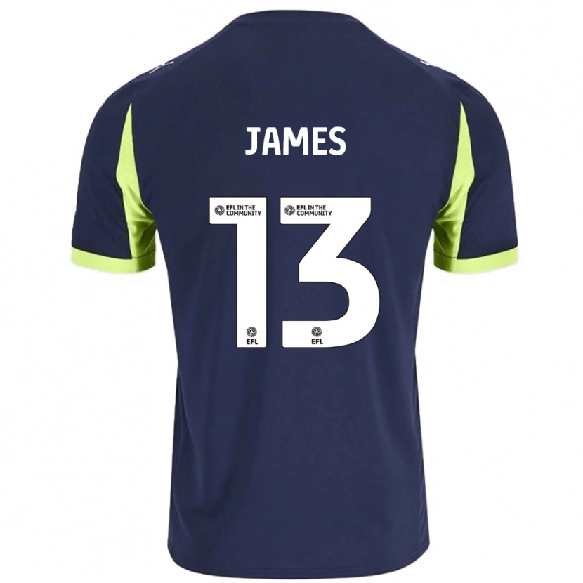 Danxen Men Dominic James #13 Navy Fluorescent Green Away Jersey 2025/26 T-Shirt