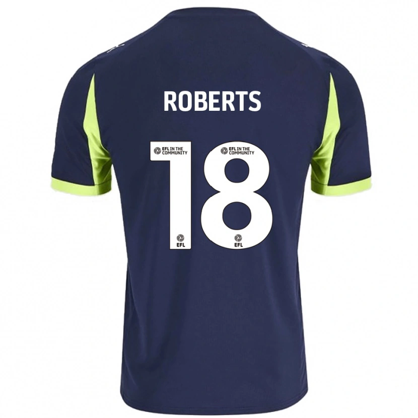 Danxen Men Ethan Roberts #18 Navy Fluorescent Green Away Jersey 2025/26 T-Shirt