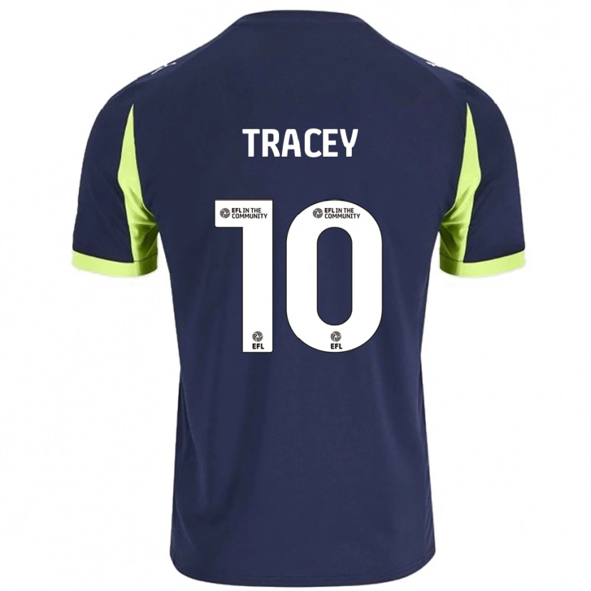 Danxen Men Shilow Tracey #10 Navy Fluorescent Green Away Jersey 2025/26 T-Shirt
