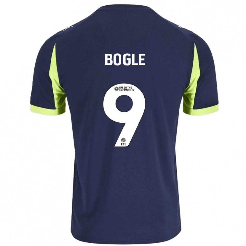 Danxen Men Omar Bogle #9 Navy Fluorescent Green Away Jersey 2025/26 T-Shirt