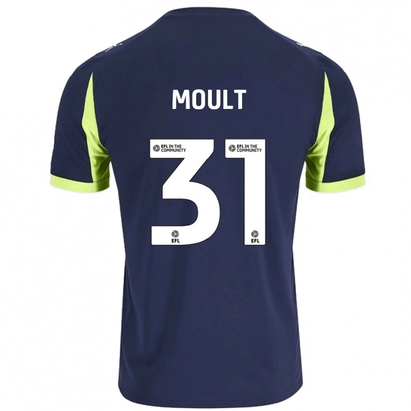 Danxen Men Louis Moult #31 Navy Fluorescent Green Away Jersey 2025/26 T-Shirt