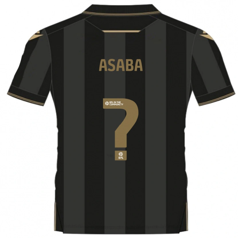 Danxen Men Alexander Asaba #0 Black Gold Away Jersey 2025/26 T-Shirt
