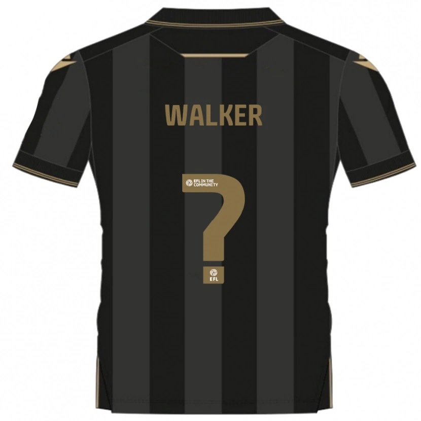 Danxen Men Jonah Walker #0 Black Gold Away Jersey 2025/26 T-Shirt