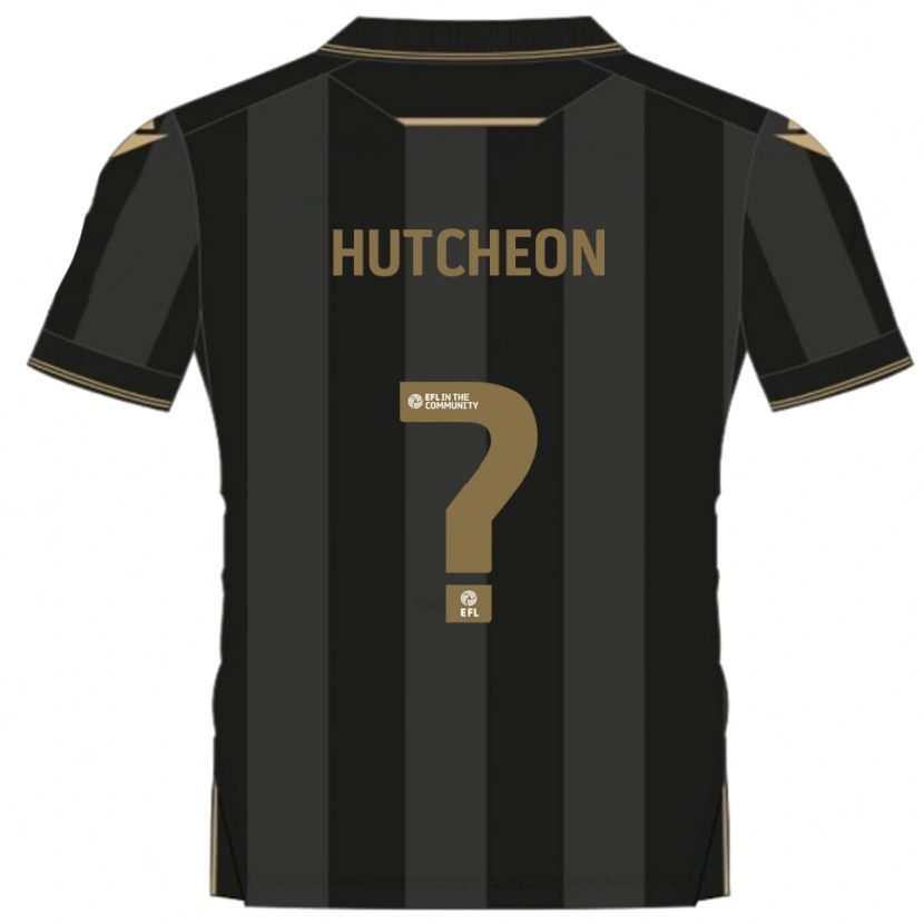 Danxen Men George Hutcheon #0 Black Gold Away Jersey 2025/26 T-Shirt