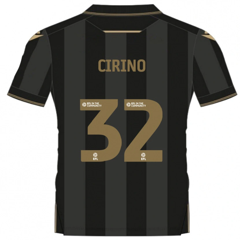 Danxen Men Lenni Cirino #32 Black Gold Away Jersey 2025/26 T-Shirt