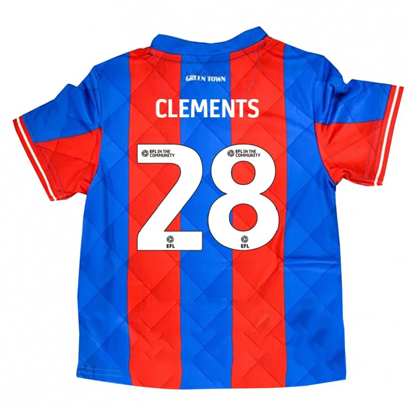 Danxen Men Charlie Clements #28 Blue Red White Away Jersey 2025/26 T-Shirt