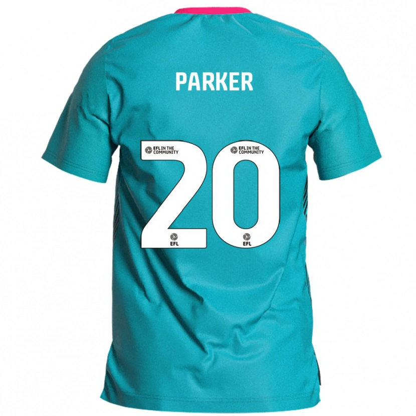 Danxen Men Charley Parker #20 Sky Blue Pink Away Jersey 2025/26 T-Shirt