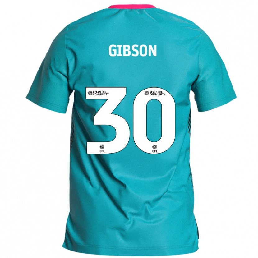 Danxen Men Liam Gibson #30 Sky Blue Pink Away Jersey 2025/26 T-Shirt