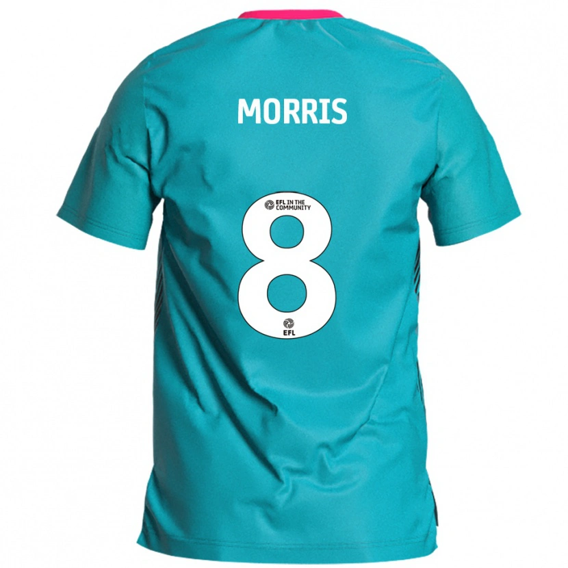 Danxen Men Bryn Morris #8 Sky Blue Pink Away Jersey 2025/26 T-Shirt
