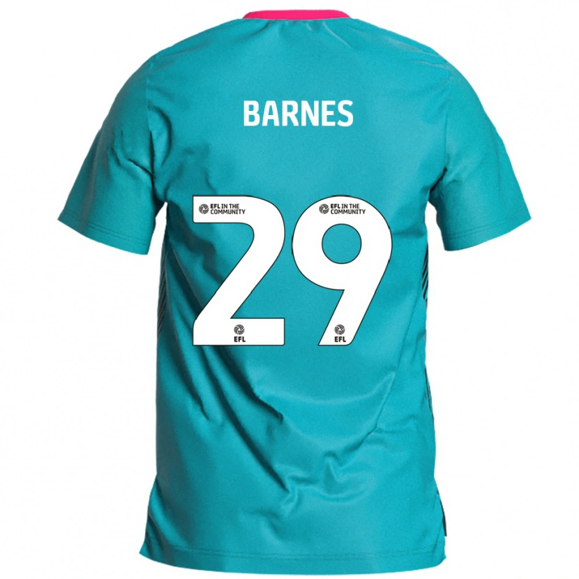 Danxen Men Lucas Barnes #29 Sky Blue Pink Away Jersey 2025/26 T-Shirt