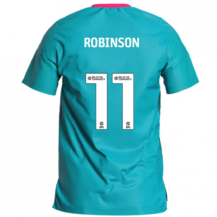 Danxen Men Oli Robinson #11 Sky Blue Pink Away Jersey 2025/26 T-Shirt