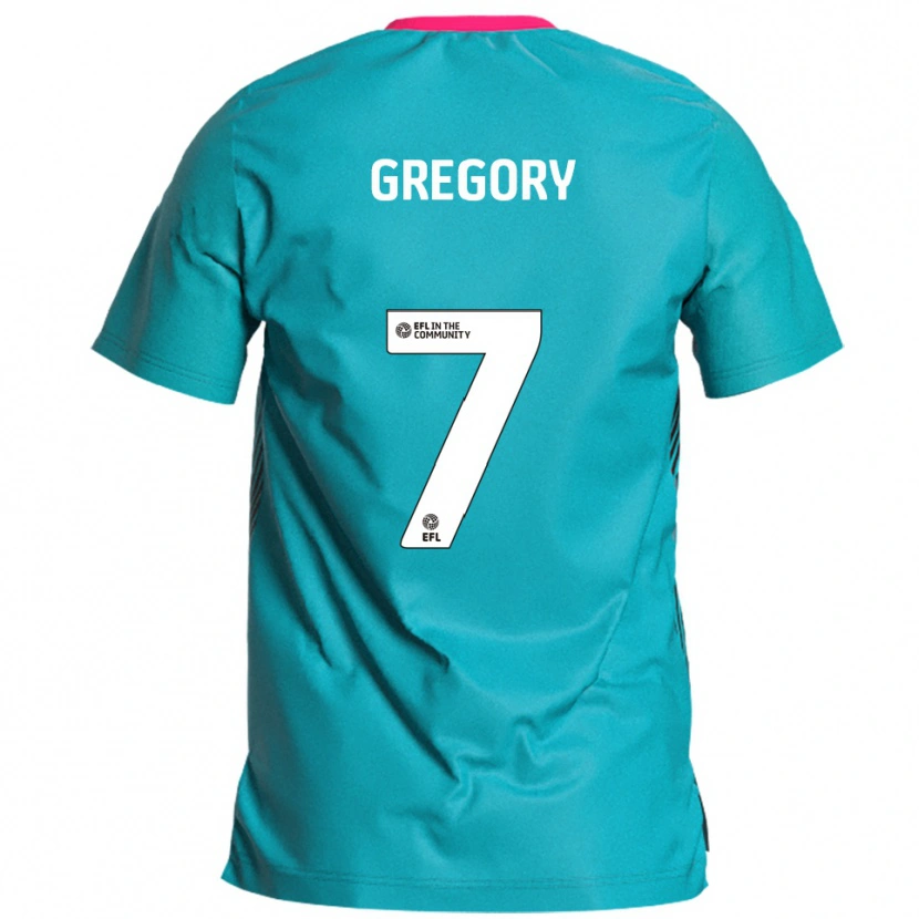 Danxen Men Chester Gregory #7 Sky Blue Pink Away Jersey 2025/26 T-Shirt