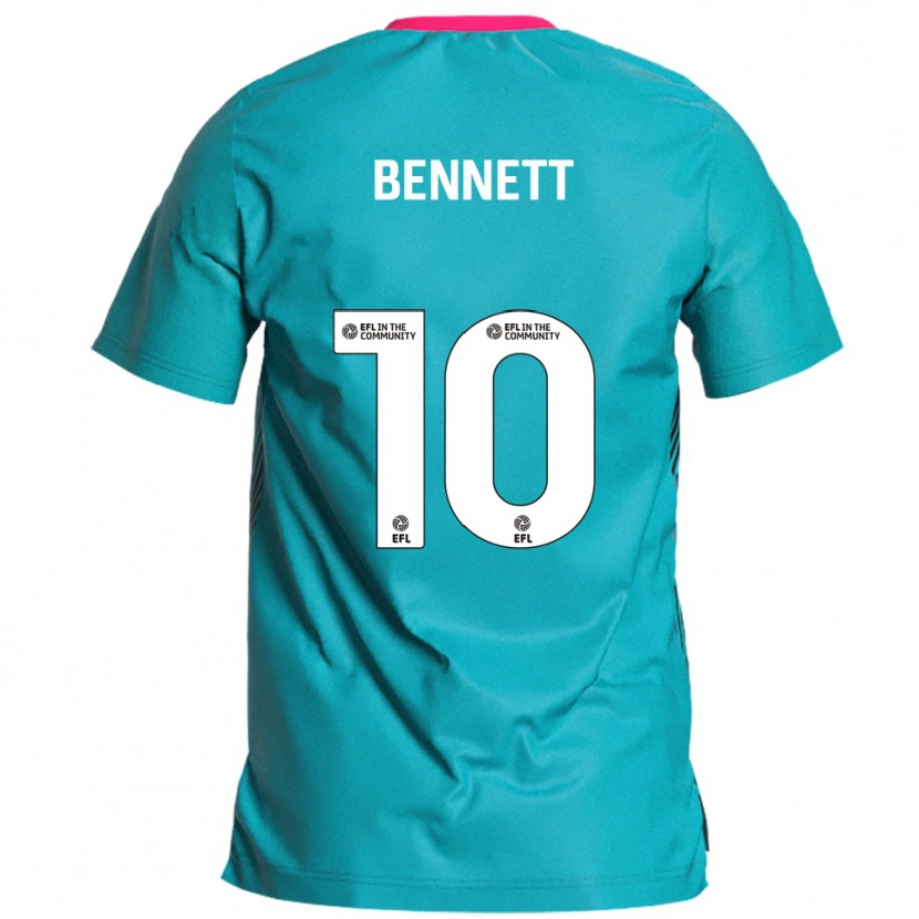 Danxen Men Mason Bennett #10 Sky Blue Pink Away Jersey 2025/26 T-Shirt