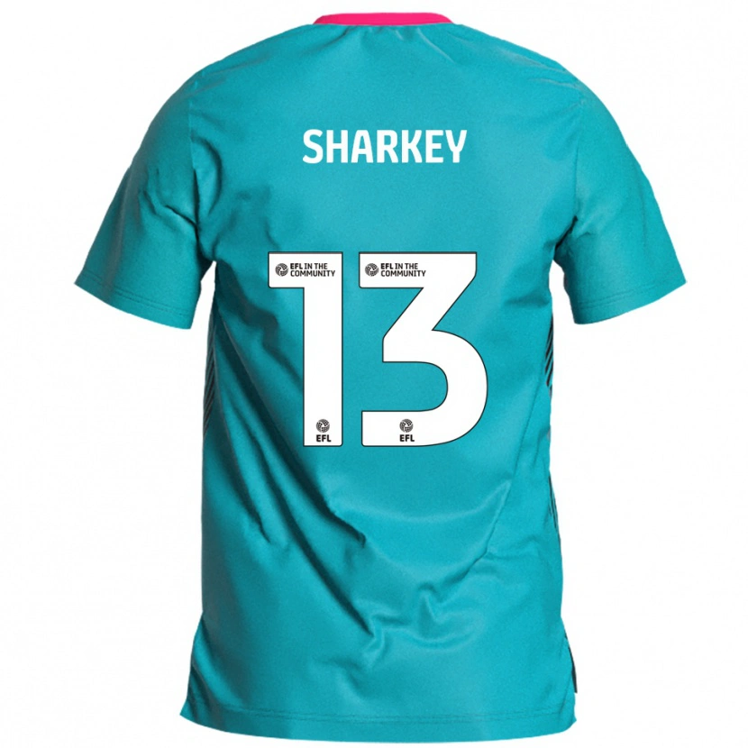 Danxen Men Toby Sharkey #13 Sky Blue Pink Away Jersey 2025/26 T-Shirt