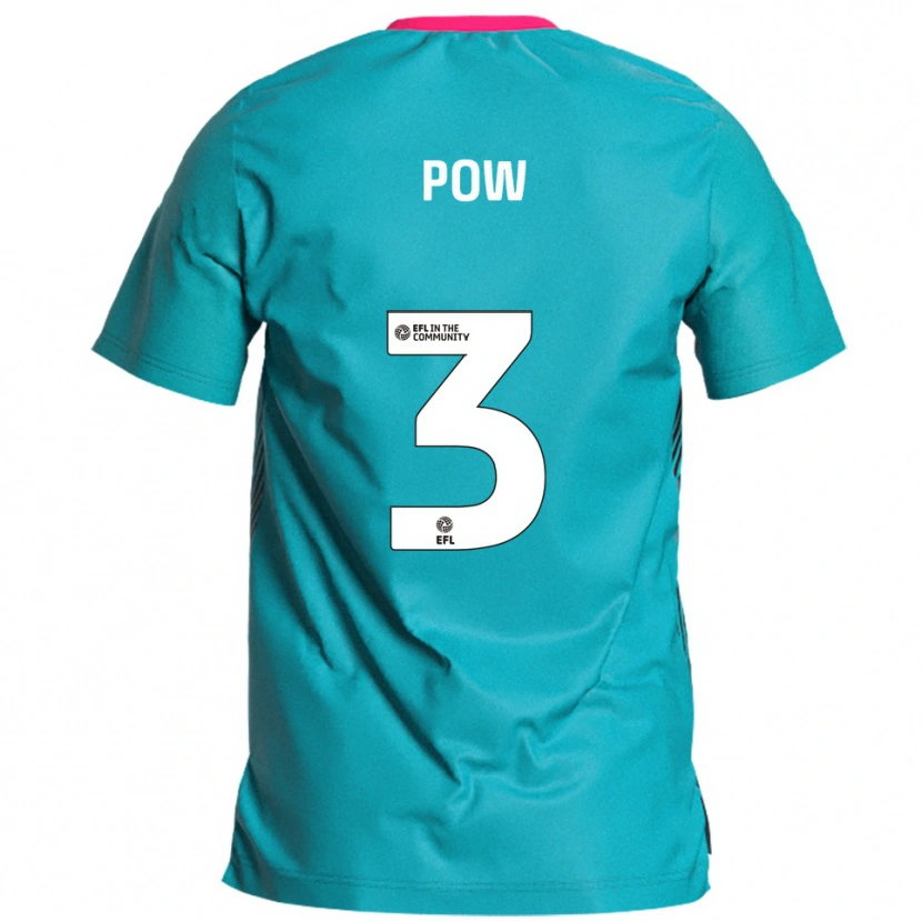 Danxen Men Adam Pow #3 Sky Blue Pink Away Jersey 2025/26 T-Shirt