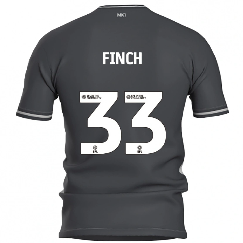 Danxen Men Tom Finch #33 Gray Silver Away Jersey 2025/26 T-Shirt
