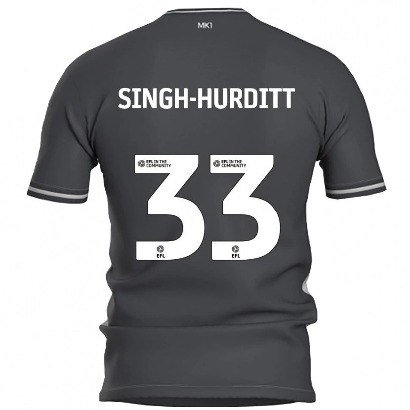 Danxen Men Damerai Singh-Hurditt #33 Gray Silver Away Jersey 2025/26 T-Shirt