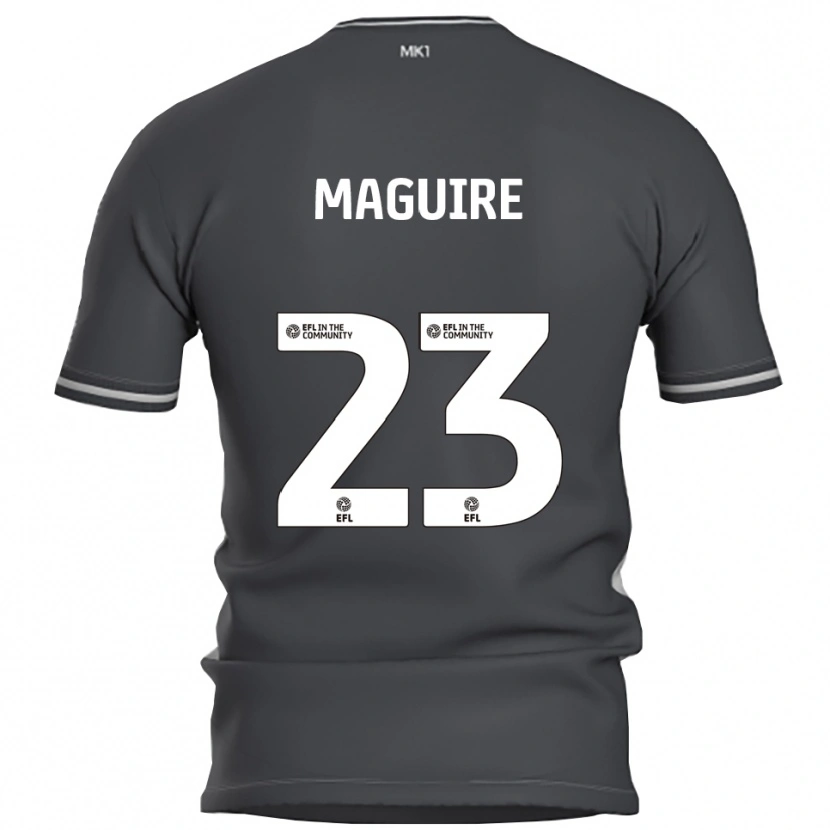 Danxen Men Laurence Maguire #23 Gray Silver Away Jersey 2025/26 T-Shirt