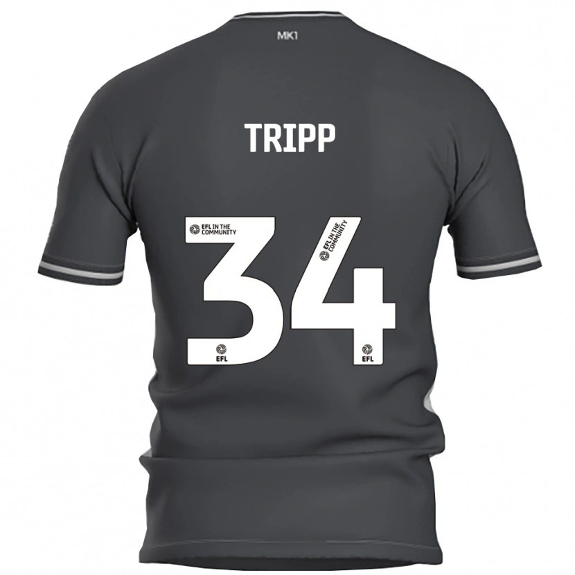 Danxen Men Callum Tripp #34 Gray Silver Away Jersey 2025/26 T-Shirt