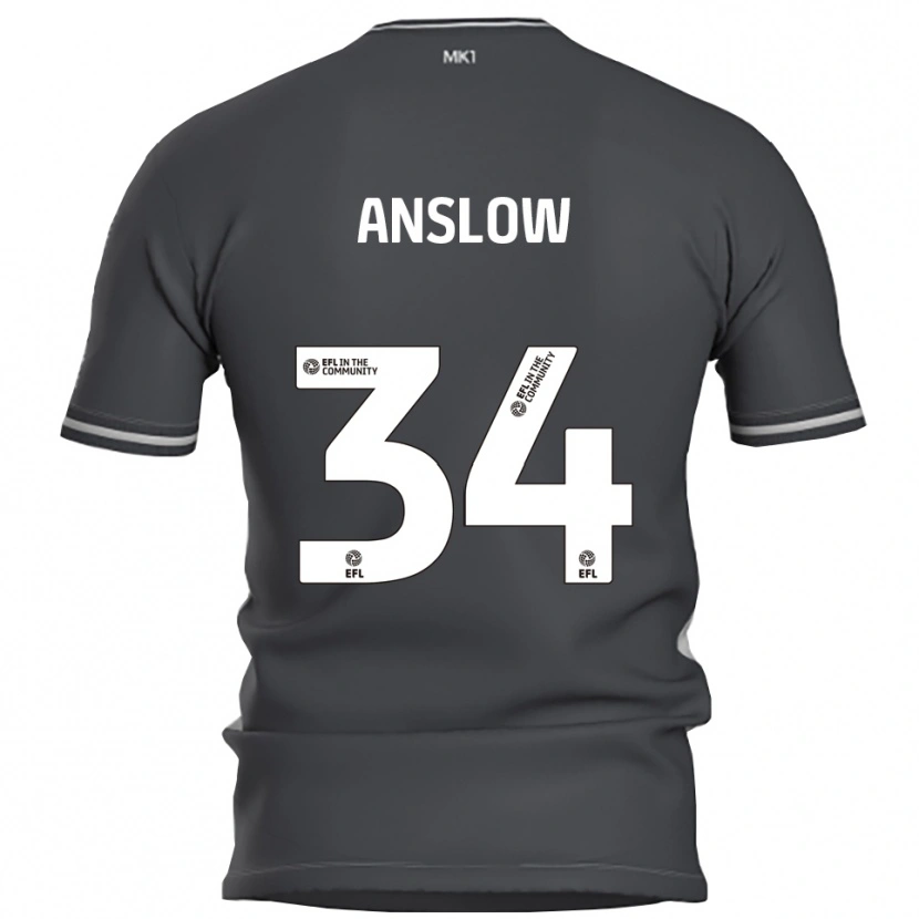 Danxen Men Lauren Anslow #34 Gray Silver Away Jersey 2025/26 T-Shirt